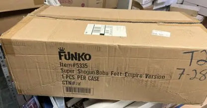 Funko Super Shogun Boba Fett box for Star Wars figure collectors and enthusiasts