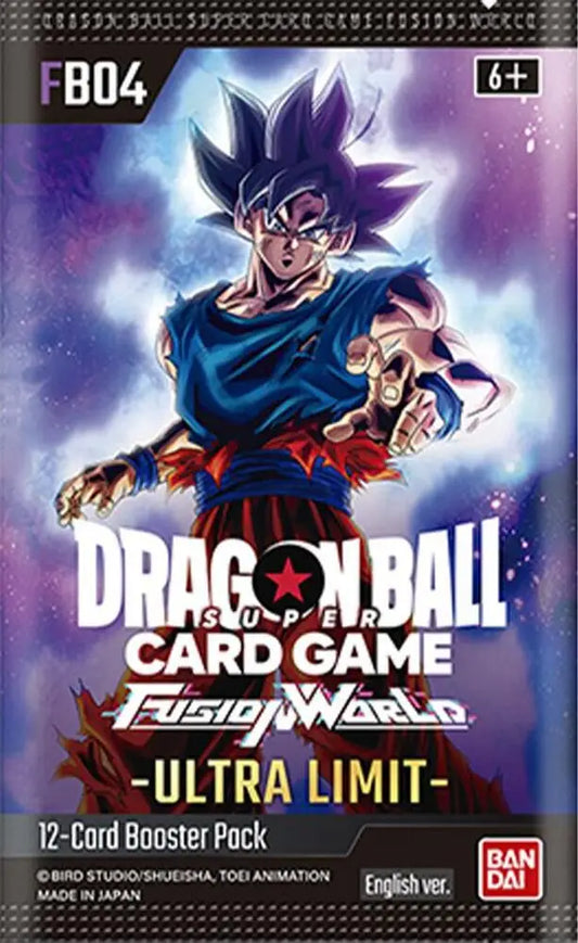 Dragon Ball Super Card Game Fusion World Ultra Limit Booster Pack front view