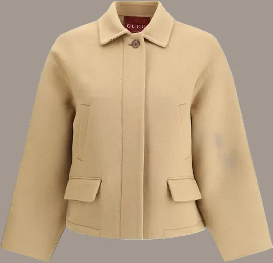 GUCCI Women's Zipped Wool Caban