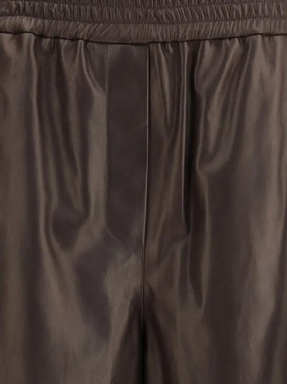 Giorgio Armani Women’s Lambskin Nappa Leather Pants | STORE 7994