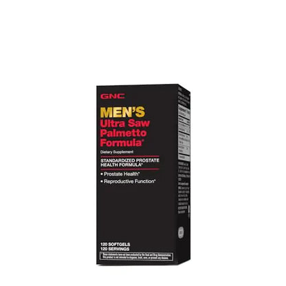 GNC Mens Ultra Saw Palmetto Formula 120 Softgels Supports Normal Prostate Function