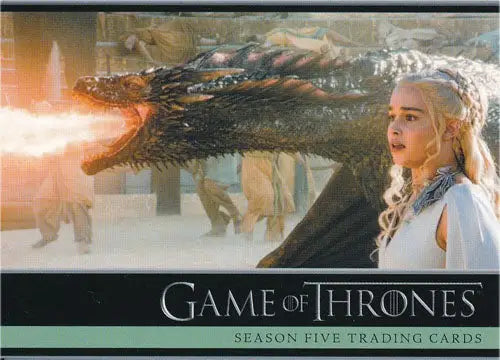 Game of Thrones Season 5 P1 promo card featuring iconic Thrones trading card design