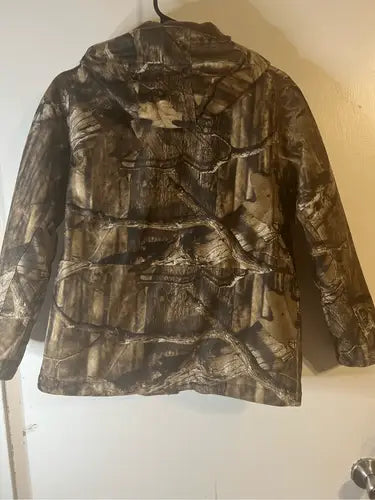 Camouflage hunting jacket with hood from Game Winner Heavy Lined Coat collection