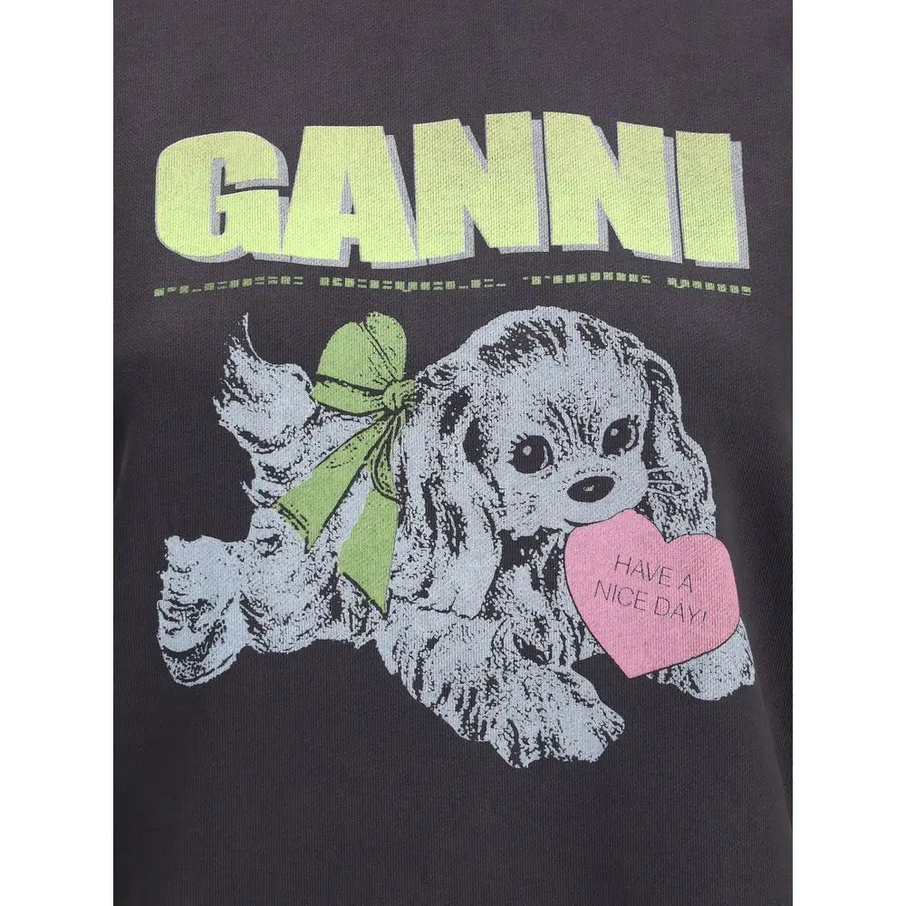 Ganni Puppy Hoodie - L/XL - Hoodie
