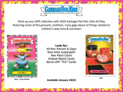 Garbage Pail Kids trading card advertisement in Hobby Collector Exclusive Series 1 box