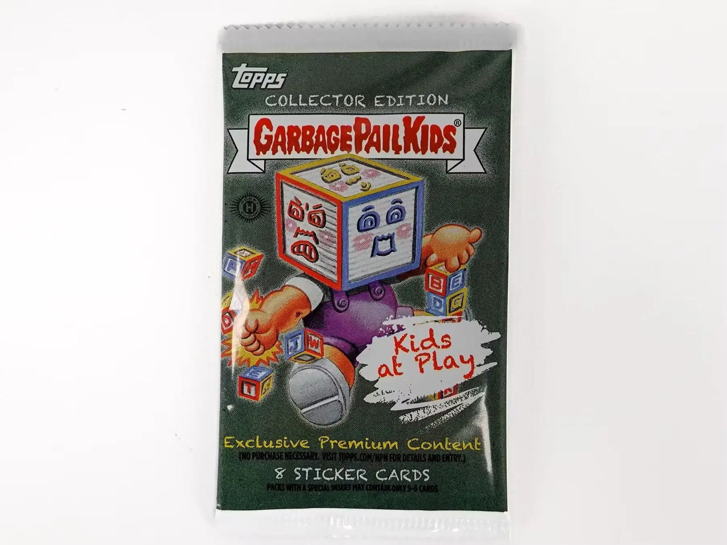 Garbage Pail Kids trading card pack from Series 1 collector exclusive hobby box