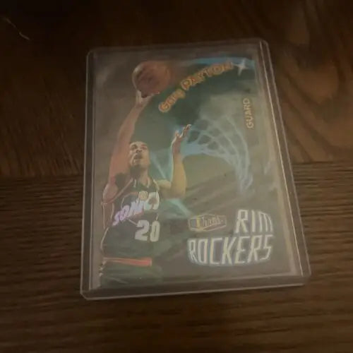 Gary Payton 1998 Fleer Ultra Rim Rockers Card #4 basketball trading card collectible