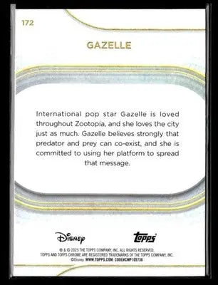 ? Gazelle — 2025 Topps Chrome Disney #172 ? - Trading Card