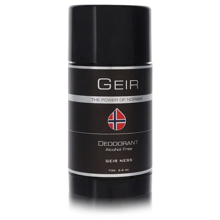 Black Deodorant Stick by Geir Ness with Norwegian Flag Design for Ness Deodorant Stick