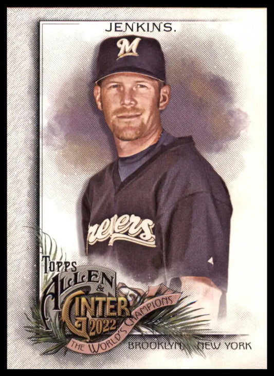 Baseball card featuring Geoff Jenkins from Topps Allen & Ginter 2022 Milwaukee Brewers
