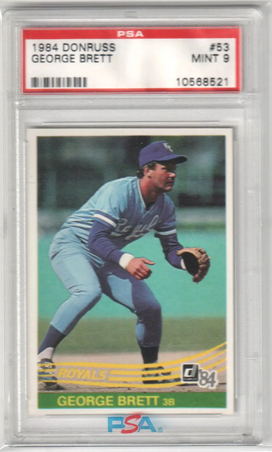 Graded 1984 Donruss George Brett baseball card PSA 9 Columbia Hobby Pacific Northwest