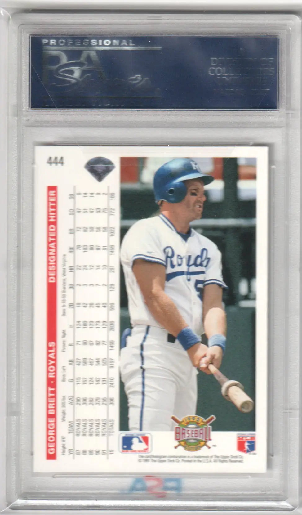 George Brett 1992 Upper Deck baseball card featuring Columbia Hobby PSA 10 GEM MINT