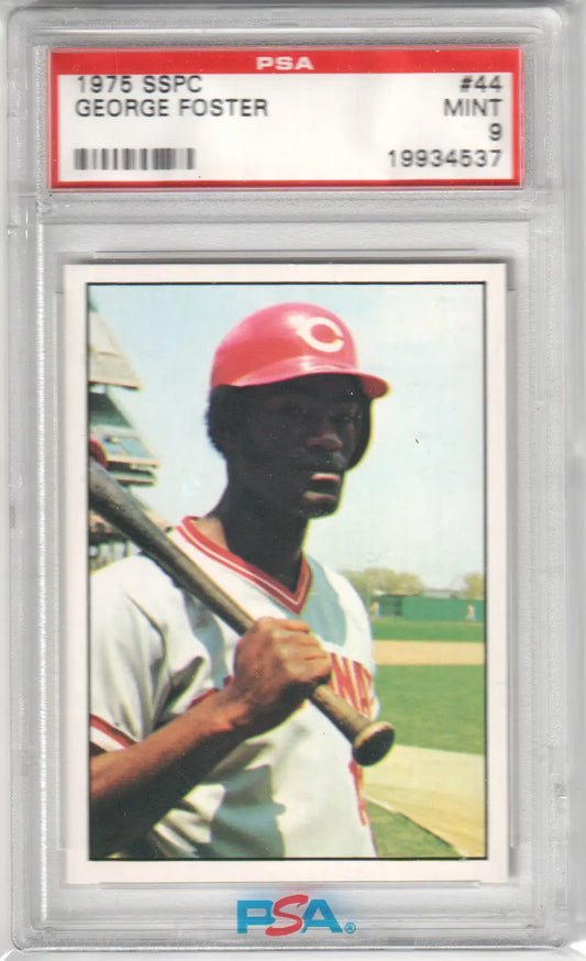 Graded George Foster baseball card from SSPC George Foster series at Columbia Hobby