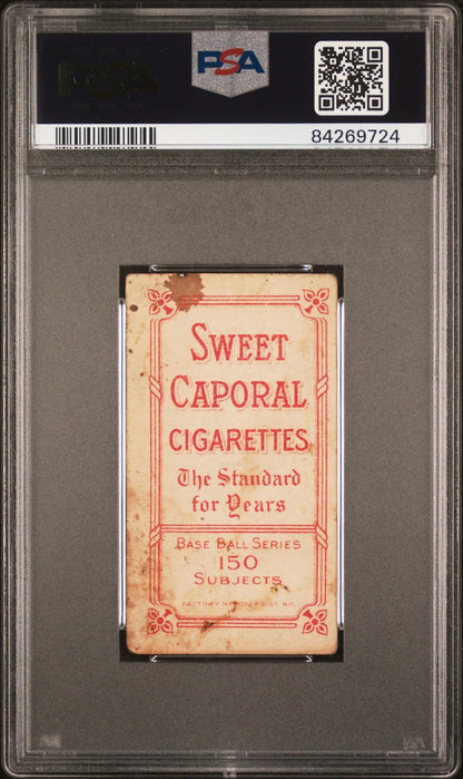 PSA-graded George Gibson T206 Sweet Caporal 150/30 in protective holder
