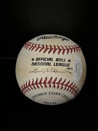 Autographed George HW Bush 41st President and Barbara signed ONL baseball with JSA COA