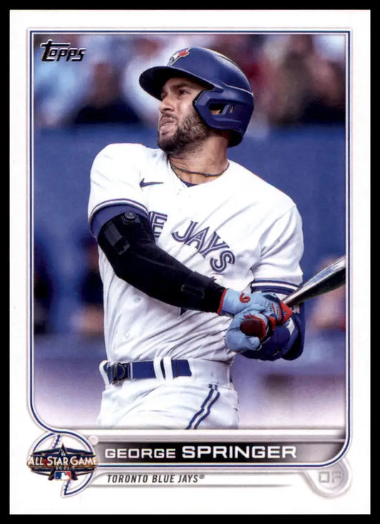 George Springer 2022 Topps Update baseball card from MLB All-Star Game featuring Blue Jays