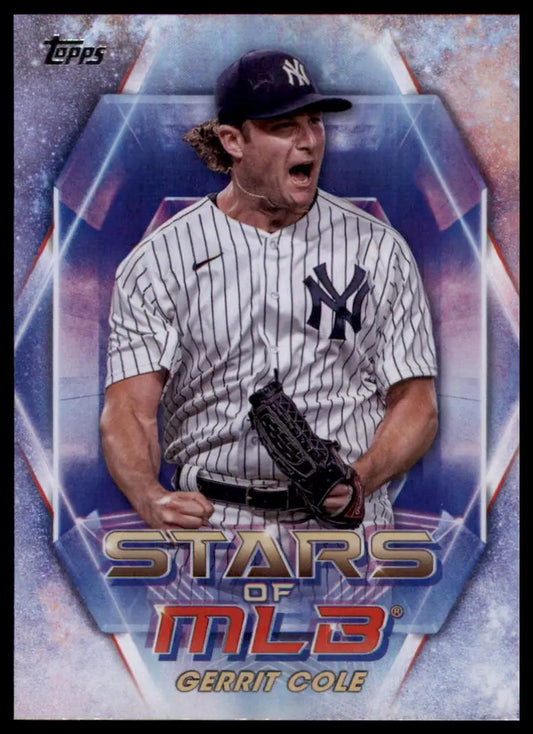 Gerrit Cole 2023 Topps Stars of MLB baseball card featuring New York Yankees player