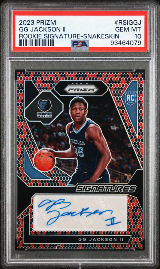 GG Jackson 2023 Prizm Rookie Signature Snakeskin #1/15 PSA 10 Gem Mint - Singles