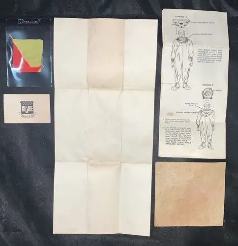 GI Joe 1970 Deep Sea Diver Pygmy Instructions Map Flag Membership Card LOT 5 pcs