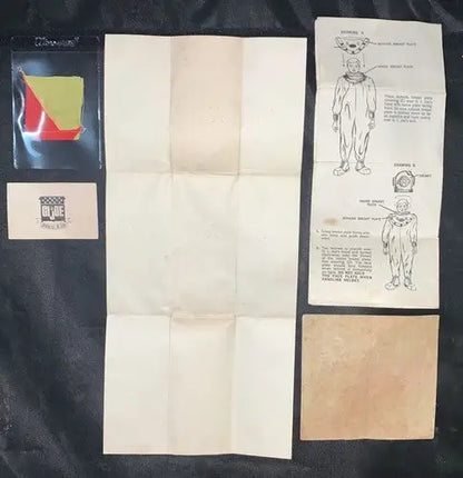 GI Joe 1970 Deep Sea Diver Pygmy Instructions Map Flag Membership Card LOT 5 pcs