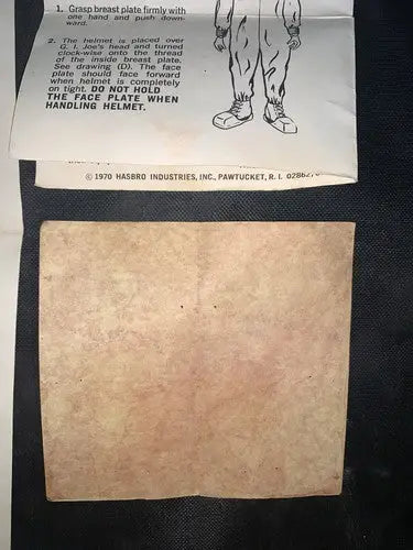 GI Joe 1970 Deep Sea Diver Pygmy Instructions Map Flag Membership Card LOT 5 pcs