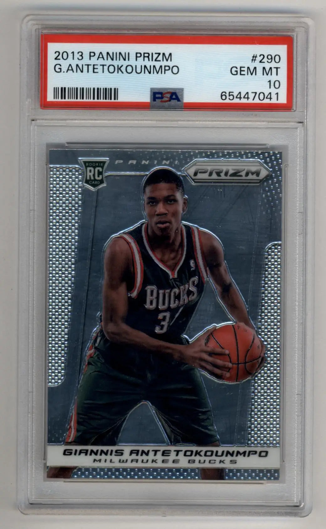 Giannis Antetokounmpo 2013-14 Panini Prizm #290 Rookie PSA 10 Gem Mint 7041 - Singles
