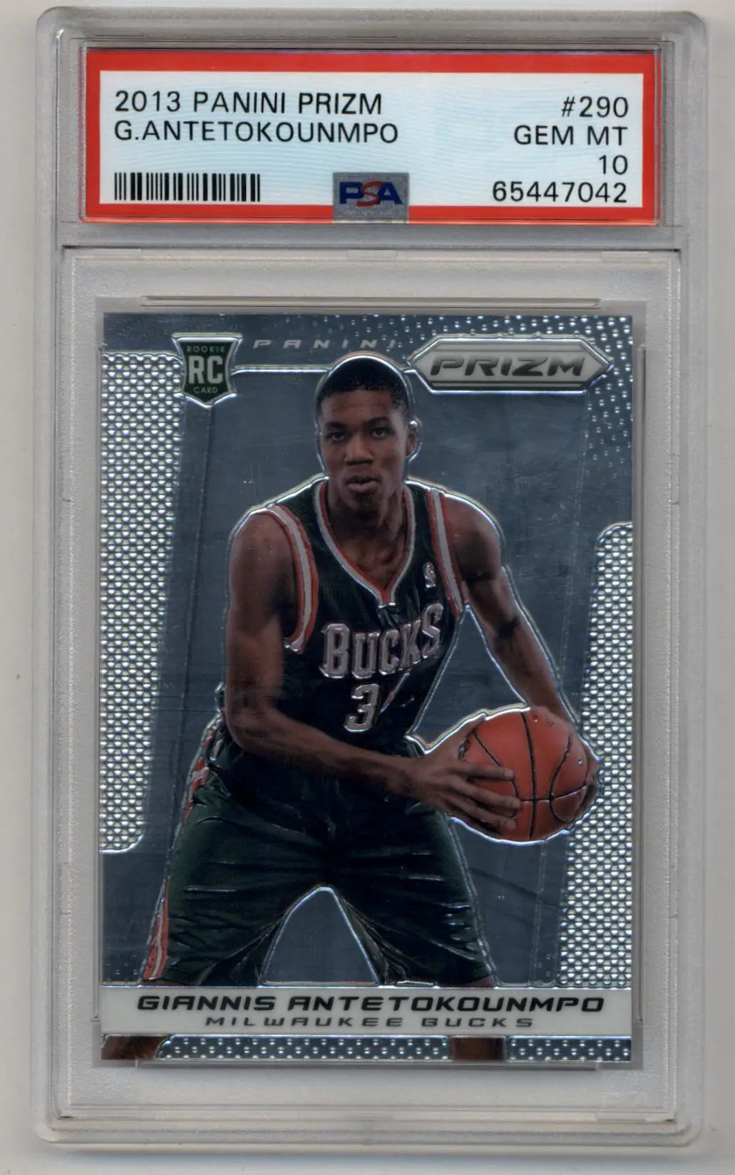 Giannis Antetokounmpo 2013-14 Panini Prizm #290 Rookie PSA 10 Gem Mint - Singles