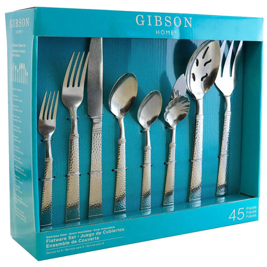 Gibson Home Prato 45 Piece Flatware Set - Flatware Set