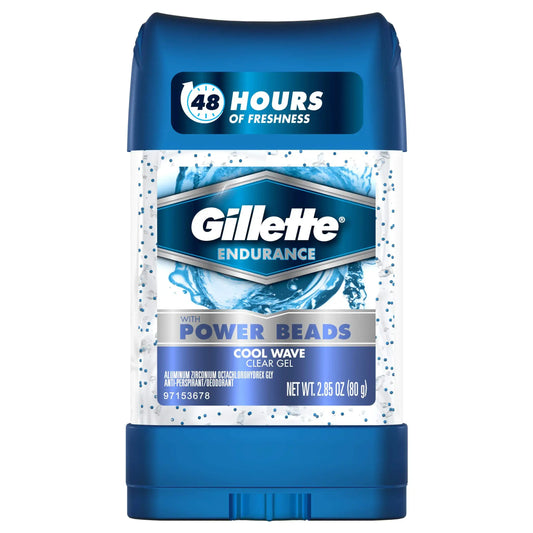 Gillette Power Beads Cool Wave Antiperspirant Deodorant 3 oz packaging varies