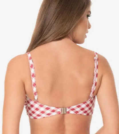 Gingham Bow Rialto SWIM-TOP Last One! ONLY Size LARGE Remaining - Swimwear