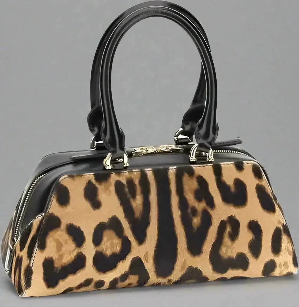 Givenchy Antigona mini handbag with leopard print pony skin and black leather trim