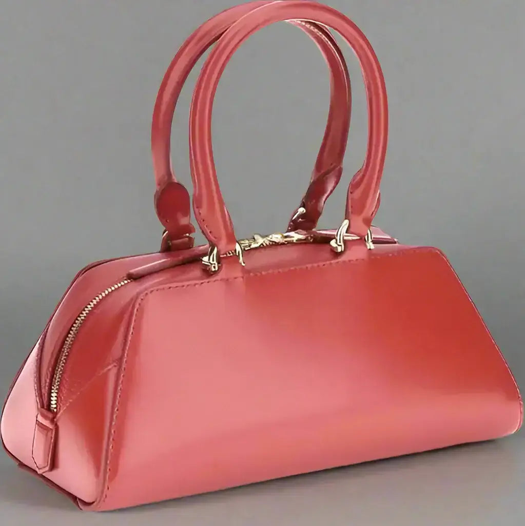 GIVENCHY women’s red leather Antigona East-West mini handbag with dual top handles