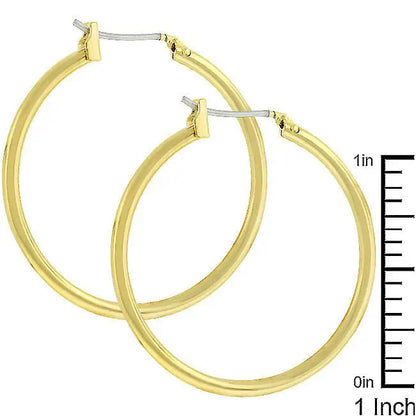 Golden Hoop Earrings - Earrings