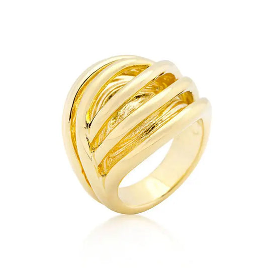 Golden Illusion Fashion Ring - Rings