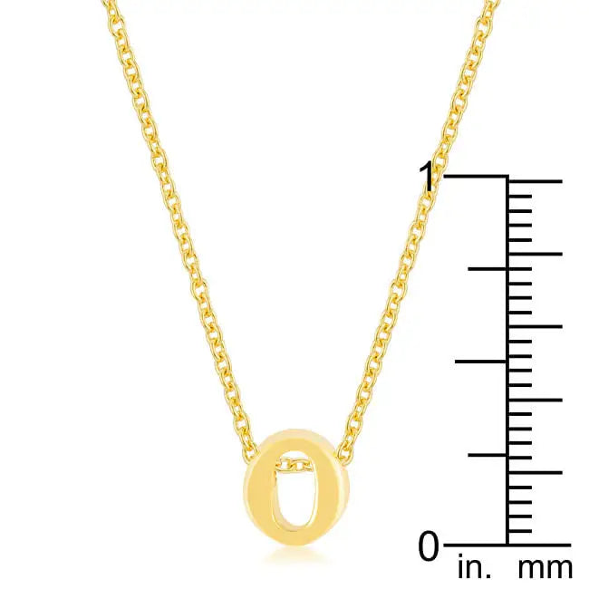 Golden Initial O Pendant - Pendants