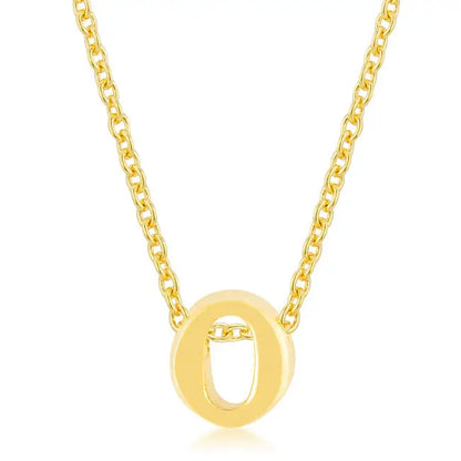 Golden Initial O Pendant - Pendants