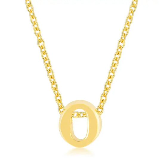 Golden Initial O Pendant - Pendants