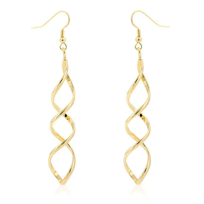 Golden Twist Earrings - Earrings