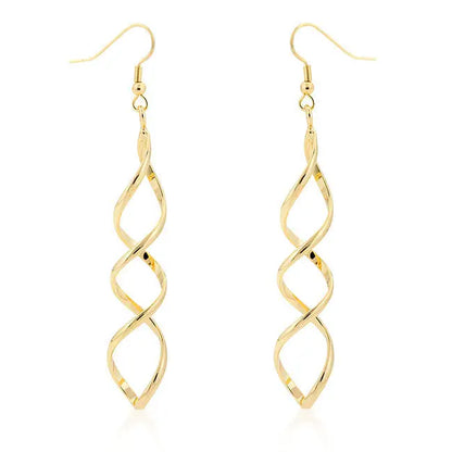 Golden Twist Earrings - Earrings
