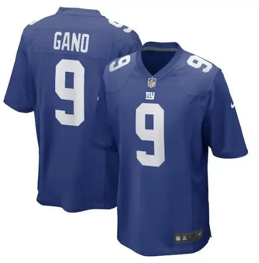 Blue New York Giants Nike Gano jersey with number 9 on the back