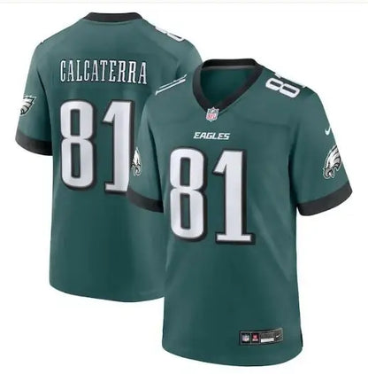 Green Grant Calcaterra Eagles Nike Midnight Green jersey displayed in product image