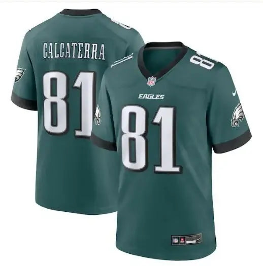 Green Grant Calcaterra Eagles Nike Midnight Green jersey displayed in product image
