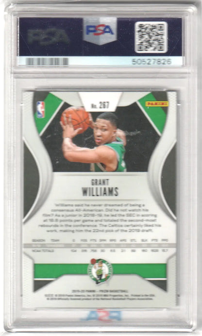 Graded Grant Williams Panini Prizm RC Rookie basketball card in PSA 9 Mint condition