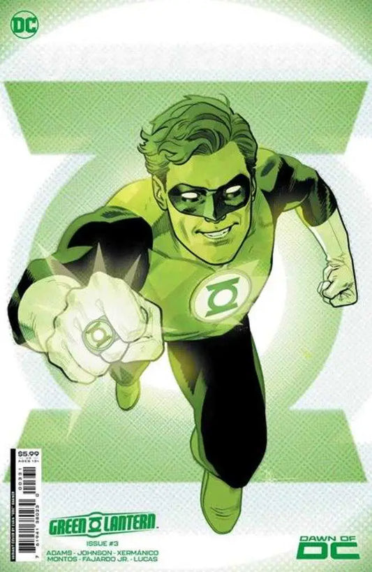Green Lantern #3 Cover B artwork with superhero in flight and glowing power ring