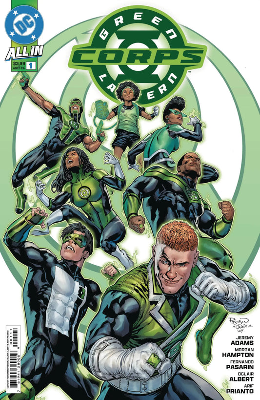 Green Lantern Corps comic book cover featuring Green Lantern by Pasarin Albert