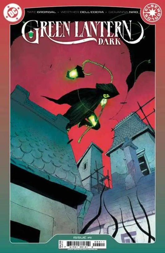 Green Lantern Dark comic book cover by Werther Dell Edera featuring Green Lantern Dark themes