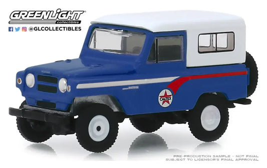 Blue and white Nissan Patrol Caltex utility vehicle from Greenlight Running Empty SR 9
