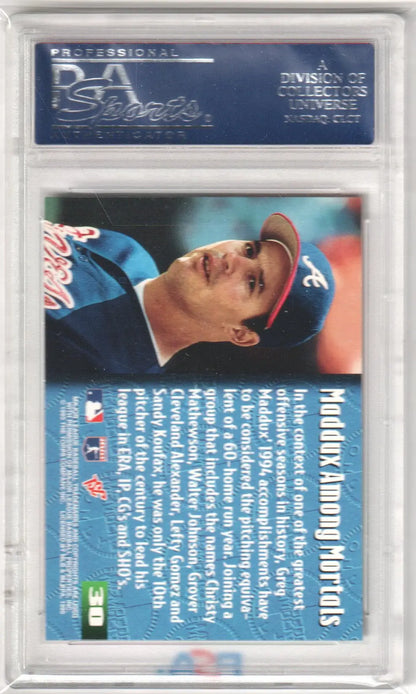 Graded GREG MADDUX 1995 Topps Stadium Club Members Only baseball card PSA 10