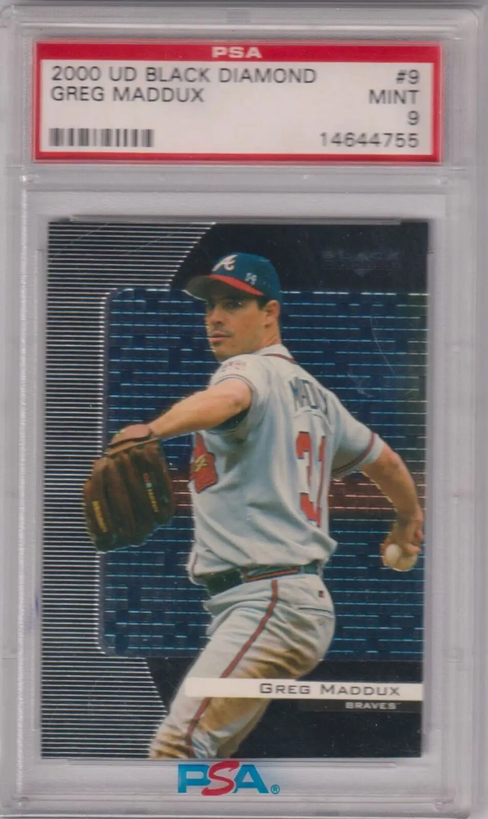 Graded Greg Maddux Black Diamond baseball card from 2000 Upper Deck for Columbia Hobby eBay