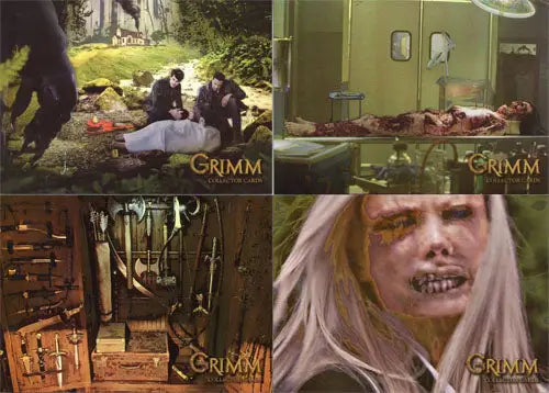 Collage of scenes from Grimm showcasing dark elements in Grimm 2012 NYCC promo set